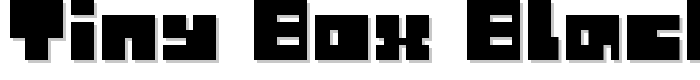 Tiny Box BlackBitA8 font
